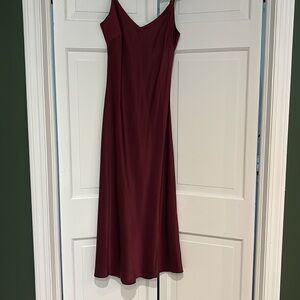 Sanctuary Ruby Red Satin Dress